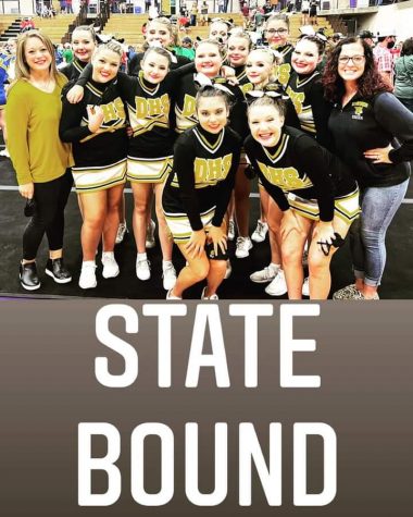 Diamond Cheerleading Squad wins Regionals, advances to State Competition.