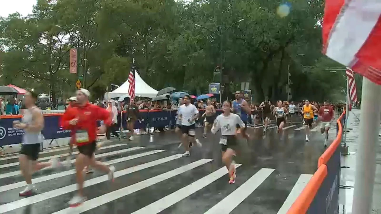 Runners taking part in a New York Road Runners event in New York City