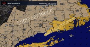 Nor’easter Slams Connecticut Rhode Island and Long Island New York With 50 MPH Gusts Coastal Flooding Risk and Over 21000 Without Power
