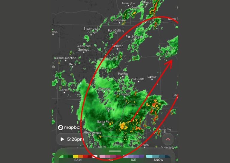 A Surge of Monsoon Moisture Brings Widespread Rain and Storms to Southern Colorado Tonight and Thursday With Wet Snow Possible Above Timberline