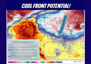 Cool Front May Ease Alabama Heat by Next Friday September 25 as True Canadian Chill Stays Locked Across the Midwest and Ohio Valley