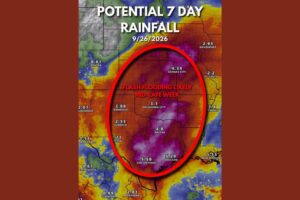 Flash Flooding Likely to Impact Central and Southern US Later This Week as Hurricane Polo Moisture Merges With an Approaching Upper Level Trough