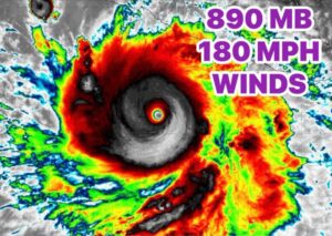 Hurricane Polo Rapidly Explodes Into a Category 5 Monster With 180 MPH Winds and 890 Millibar Pressure Becoming Strongest Storm on Earth