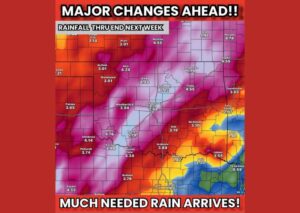 Major Pattern Change Brings Much Needed Rain to Oklahoma and Texas With Totals Near 8 Inches Possible Through the End of Next Week
