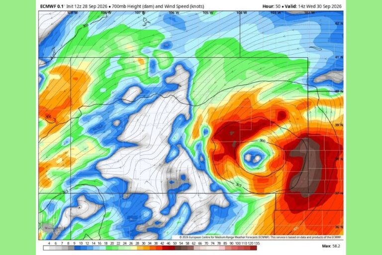 Remnants of Polo Could Spin Up Strong Winds and Heavy Rain Along Colorado Interstate 25 Wednesday From Denver to Colorado Springs and Pueblo