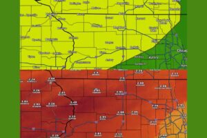 Soaking Rain Hits Northern Illinois and Southern Wisconsin as Polo Moisture Brings 2 to 3 Inches by Friday and Rockford Eyes Top 10 September