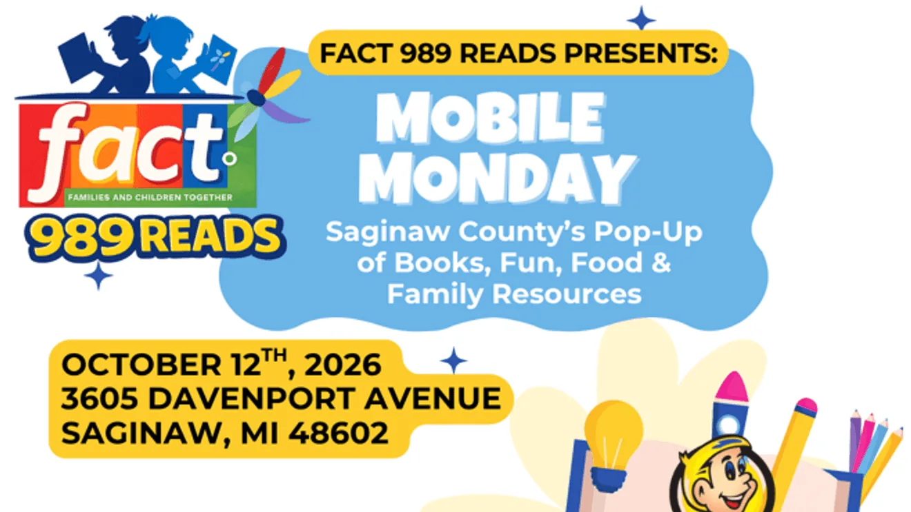 Families And Children Together Mobile Monday event promoting free books, food and family essentials in Saginaw